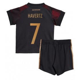 Tyskland Kai Havertz #7 Borta Kläder Barn VM 2022 Kortärmad (+ Korta byxor)